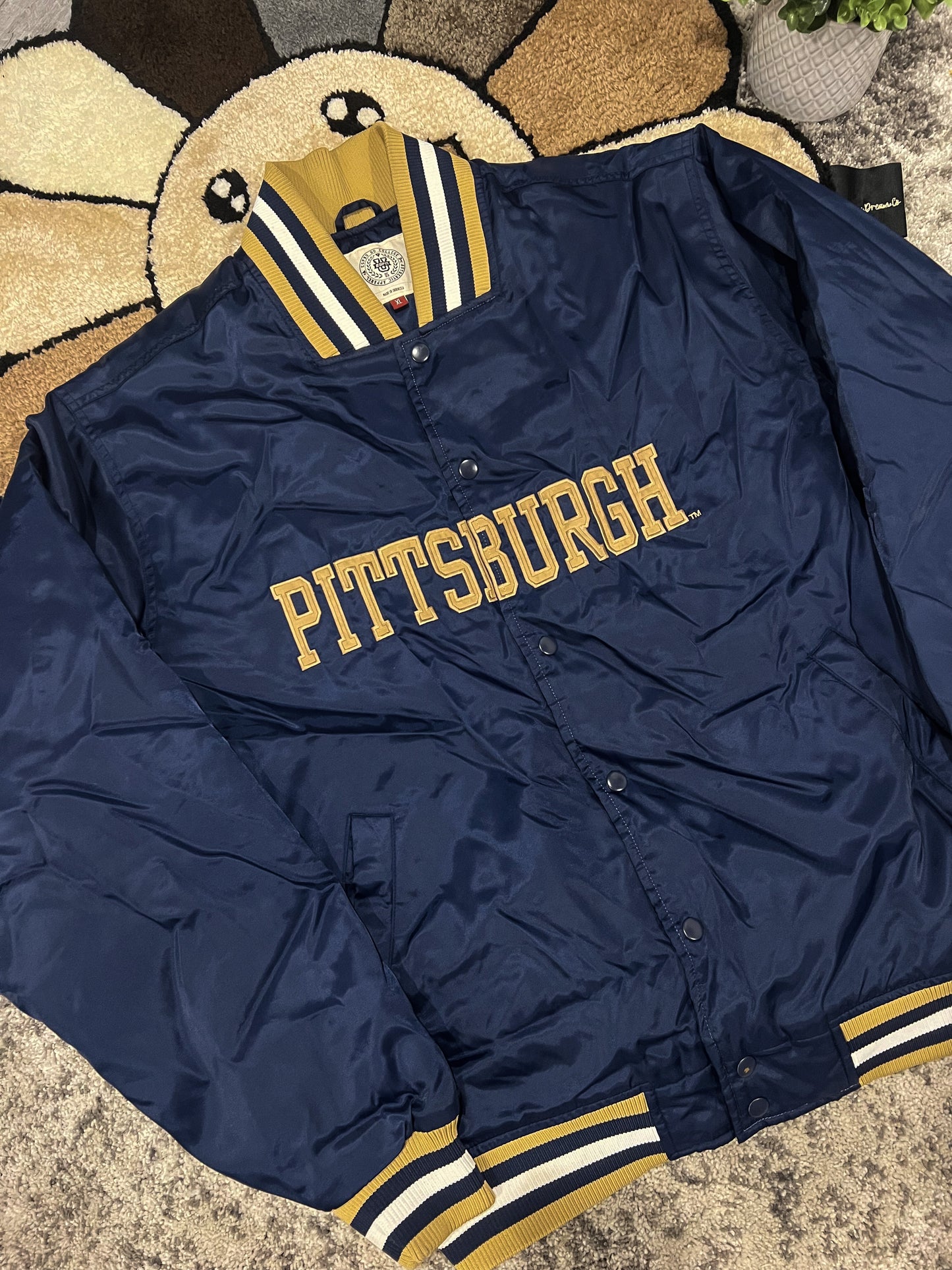 University of Pittsburg Varsity Jacket - L